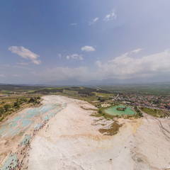 Turcja, Pamukkale/Hierapolis, South View – panorama sferyczna 360°